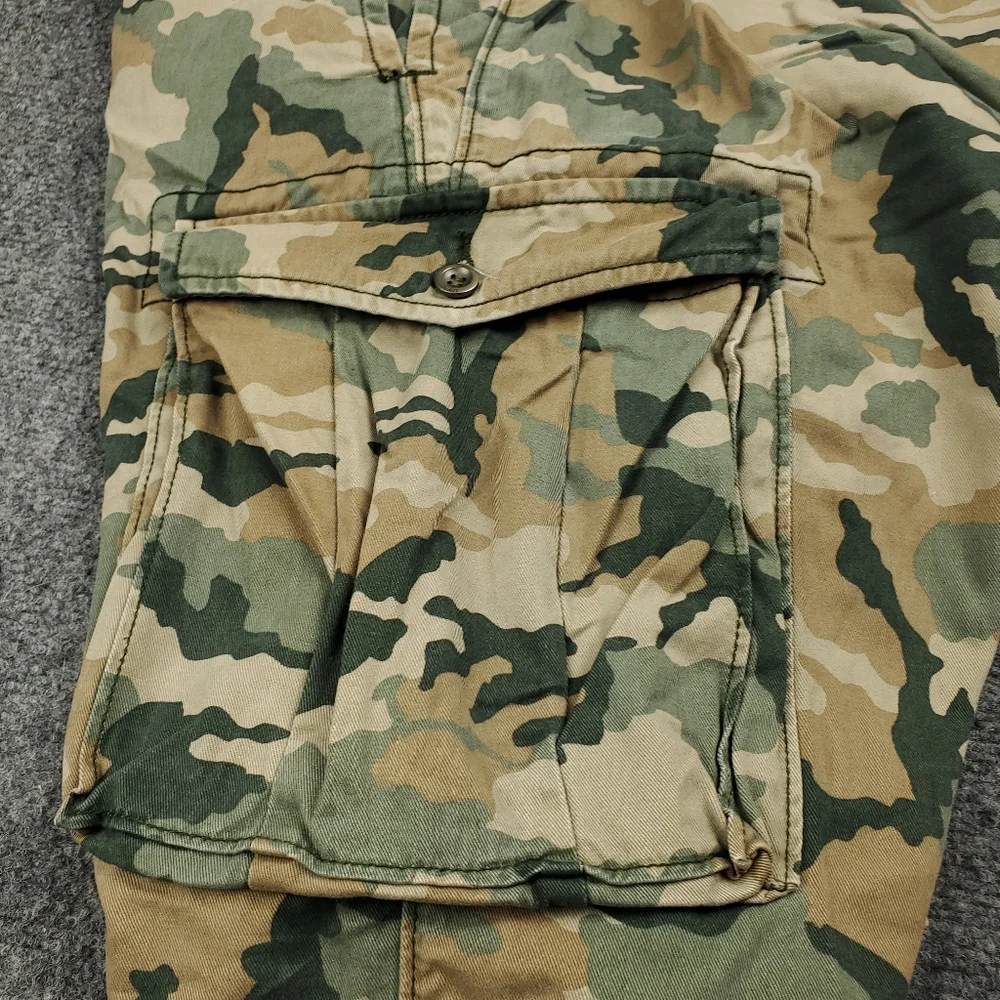 Levis Camo Cargo Shorts Mens 42 Loose Fit Baggy Y2K Military Utility Camouflage - Picture 10 of 12